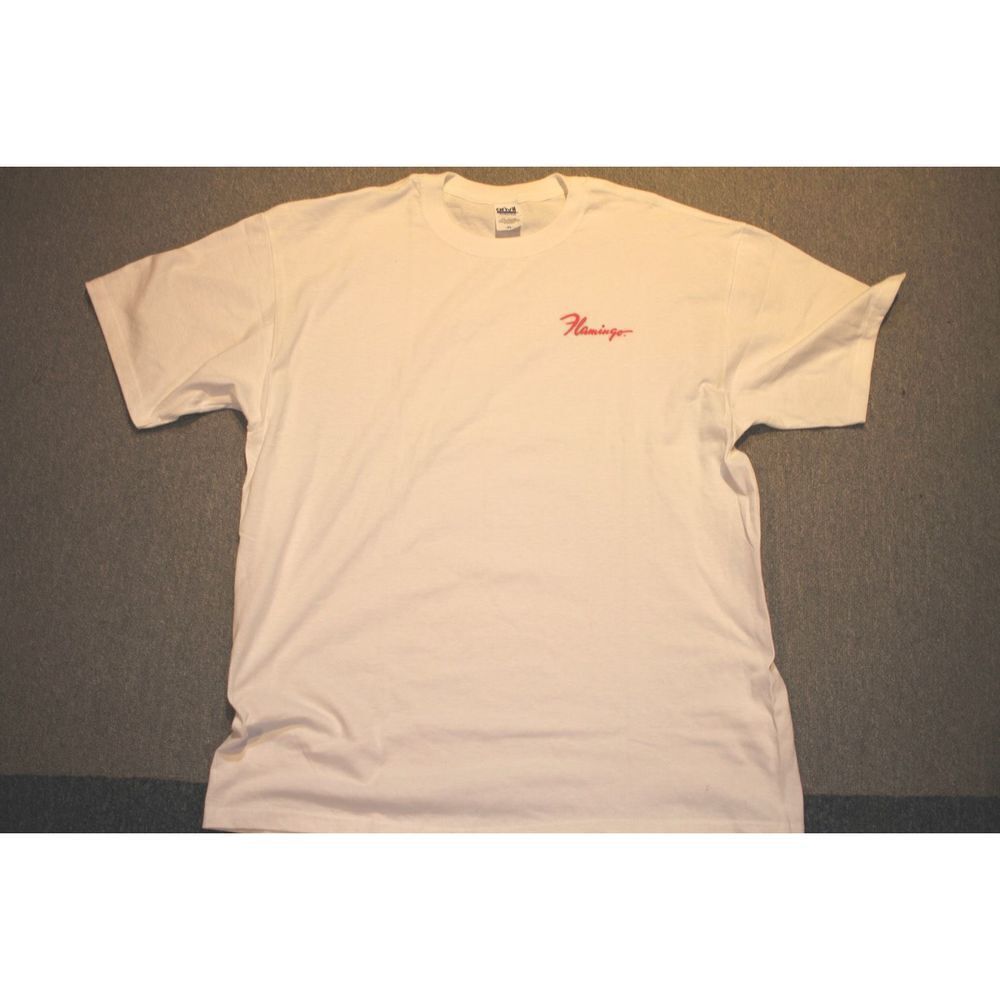 Anvil Flamingo White T-Shirt - Size XL